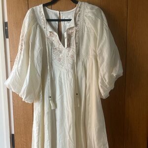 NWT Anthropologie Cream Dress